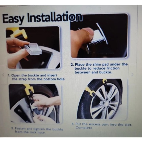 GOOD ROAD TIRE Snow Chains - Premium Quality Strong Durable All Season Anti-Sk.. - Picture 10 of 12